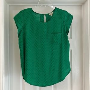 Lily White polka dot blouse.